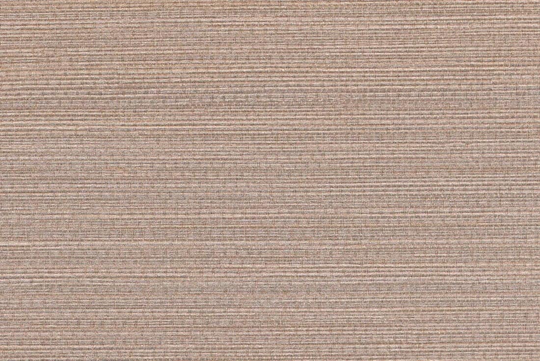 Wallpaper featuring horizontal beige and light brown stripes, with a subtle, fabric-like texture. Neutral tones and soft lines create a striped wallpaper pattern.