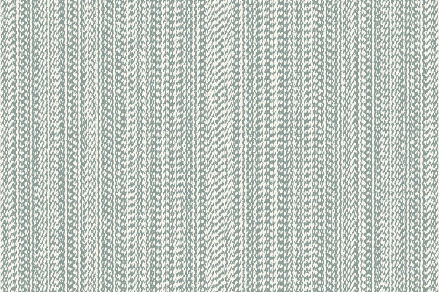 Light blue and white wallpaper with a knitted pattern design, featuring vertical rows that add texture and a cozy feel.