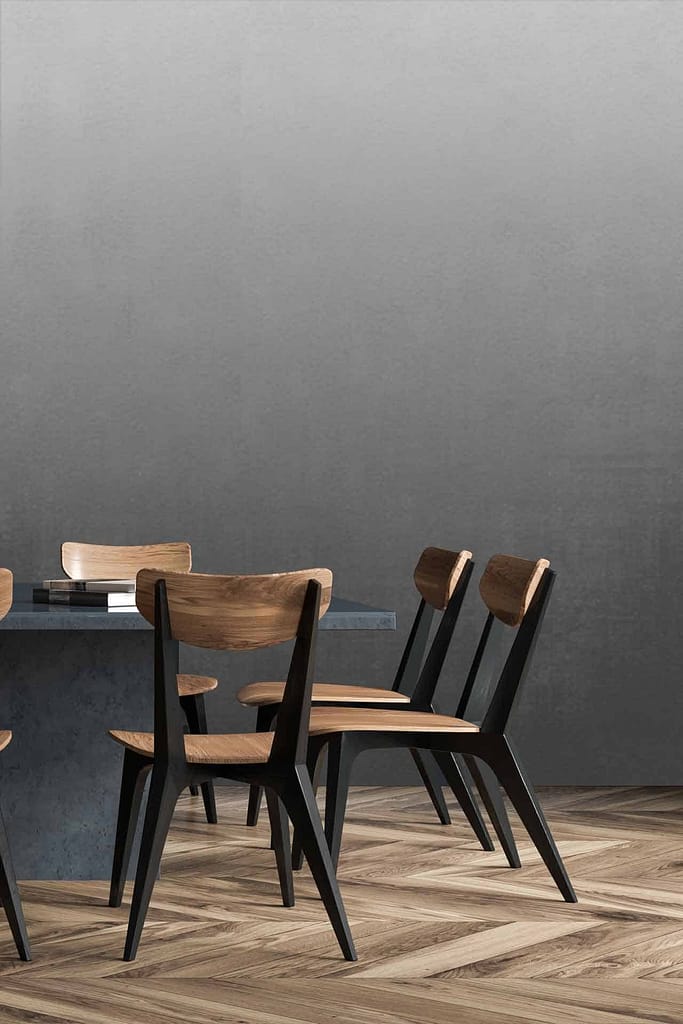 The wallpaper is a gradient gray, transitioning smoothly from light to dark shades.