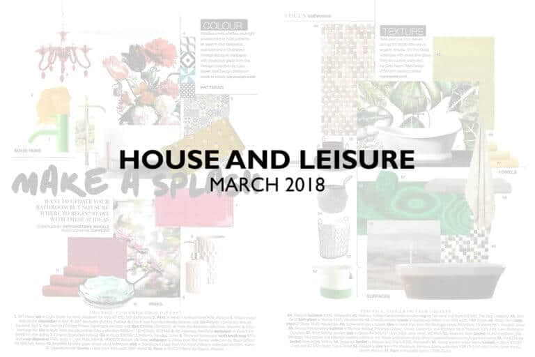 **House and Leisure: March 2018**

Wallpaper Highlights:
- Geometric shapes
- Bold patterns
- Soft pastels
- Rich textures
- Vibrant hues

Discover contemporary living through a collage of eclectic wallpaper designs!
