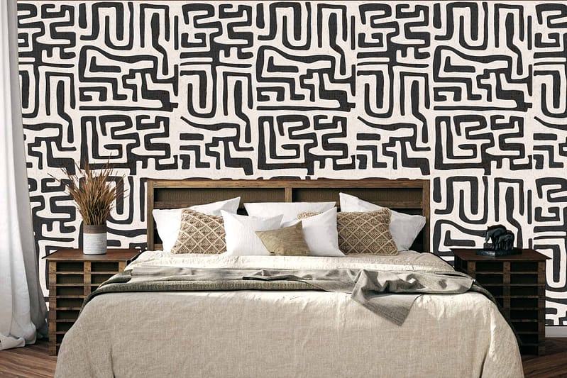 The wallpaper features a bold black and white abstract pattern, echoing the essence of "Piece of Me.