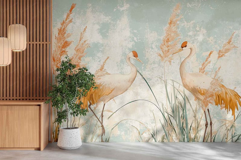Fynbos exuberance: Pink Blombos - Cara Saven Wall Design