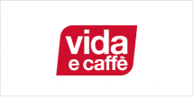 Wallpaper featuring the "vida e caffè" logo:
- Vibrant red, rounded rectangle backdrop
- Crisp white text
- Evokes lively essence similar to a carousel
.