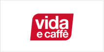 Wallpaper featuring the "vida e caffè" logo:
- Vibrant red, rounded rectangle backdrop
- Crisp white text
- Evokes lively essence similar to a carousel
.